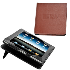 brown bonded leather iPad case